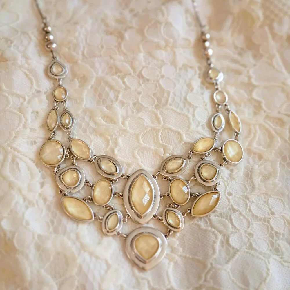 Lucky Brand Layered Bib Necklace 18